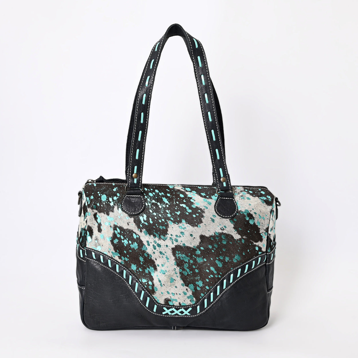 Turquoise Sprinkle Messenger Bag