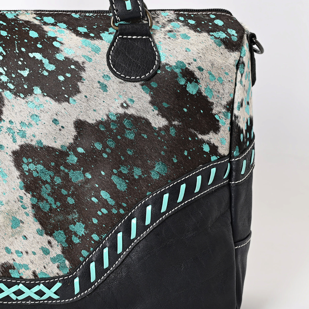 Turquoise Sprinkle Messenger Bag
