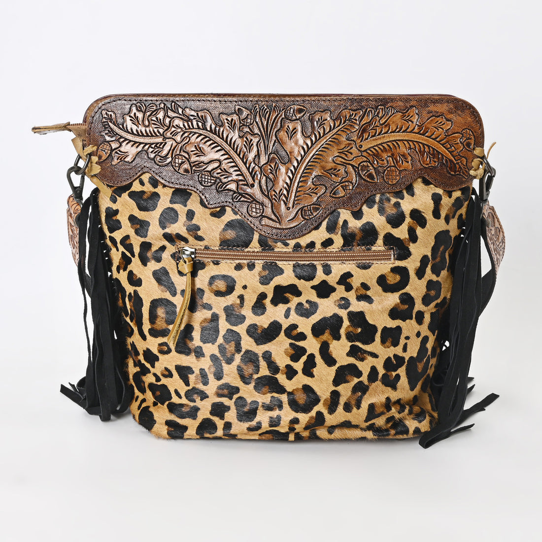 Dry Oak Tooled Bag