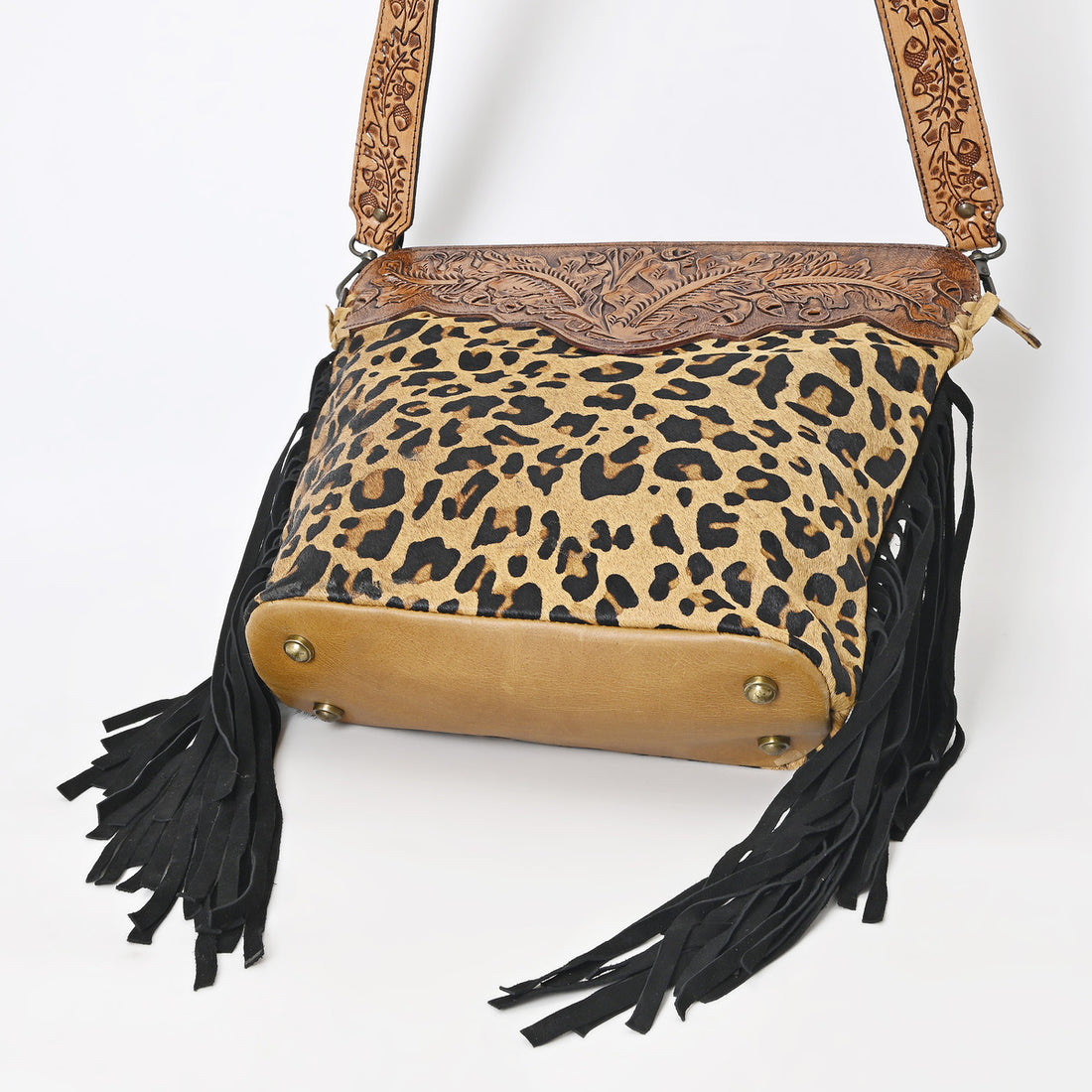 Dry Oak Tooled Bag