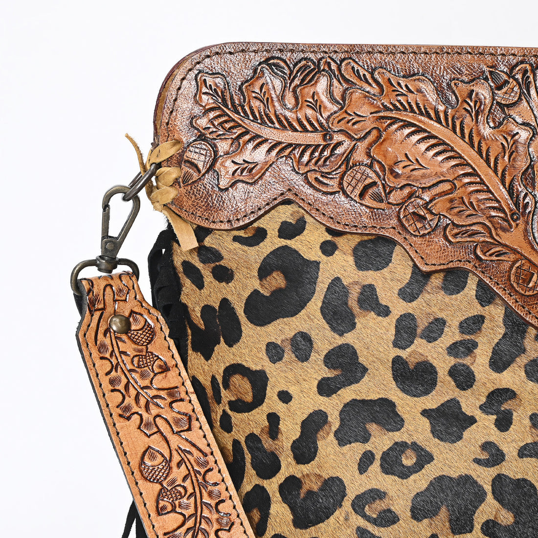 Dry Oak Tooled Bag