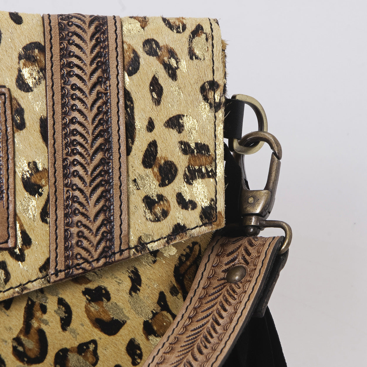 Flying Eagle Safari Hand Tooled Bag