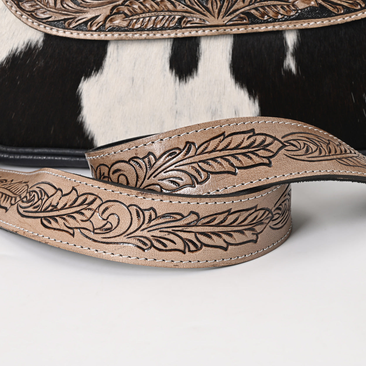 Accent Waves Hand Tooled Bag