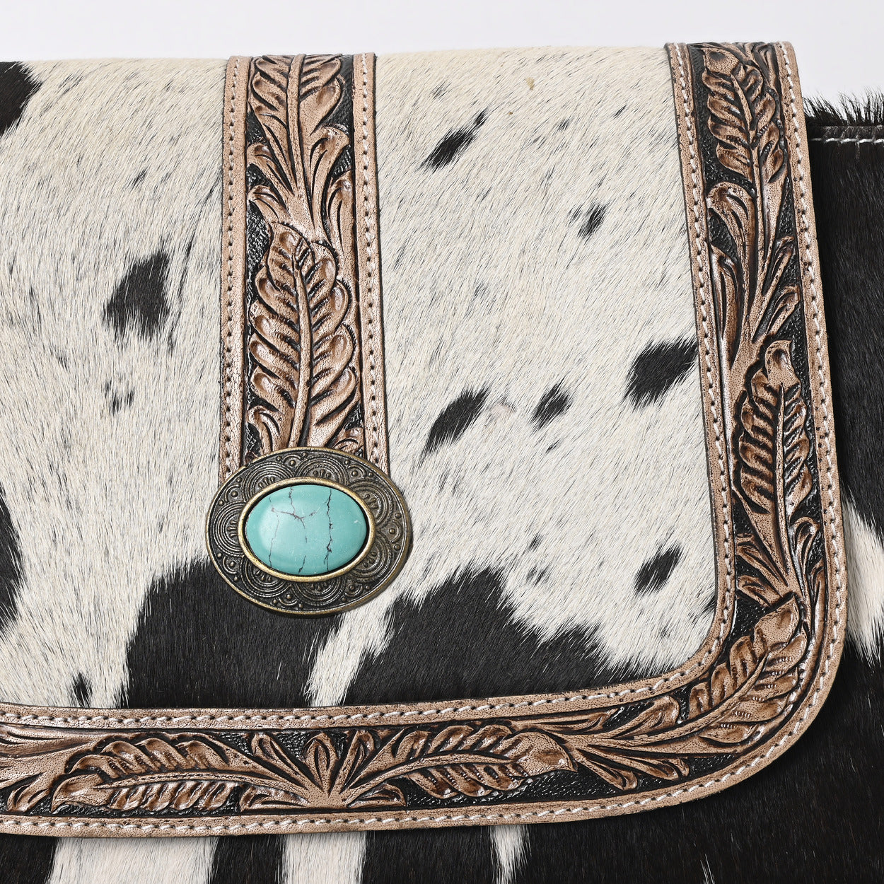 Accent Waves Hand Tooled Bag