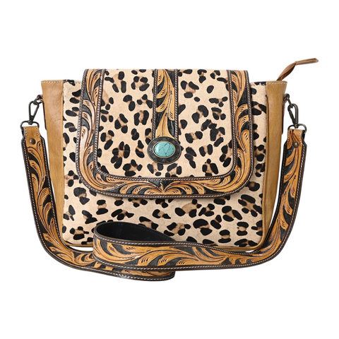 Honey Leaf Hand Tooled Bag