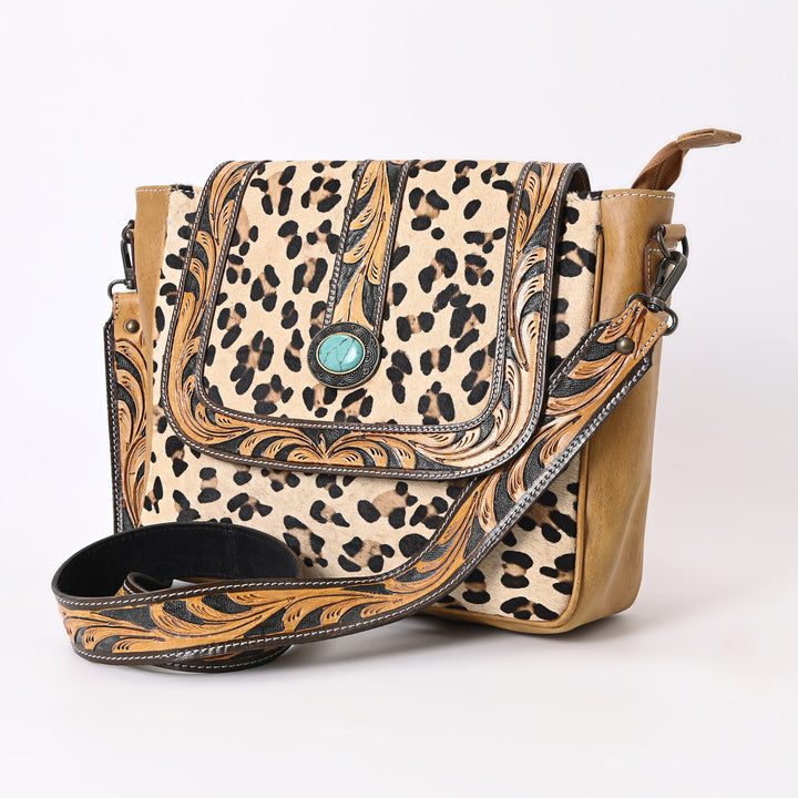 Honey Leaf Hand Tooled Bag