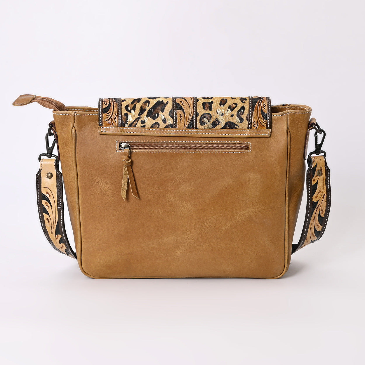 Spotted Jaguar Hand Tooled Bag