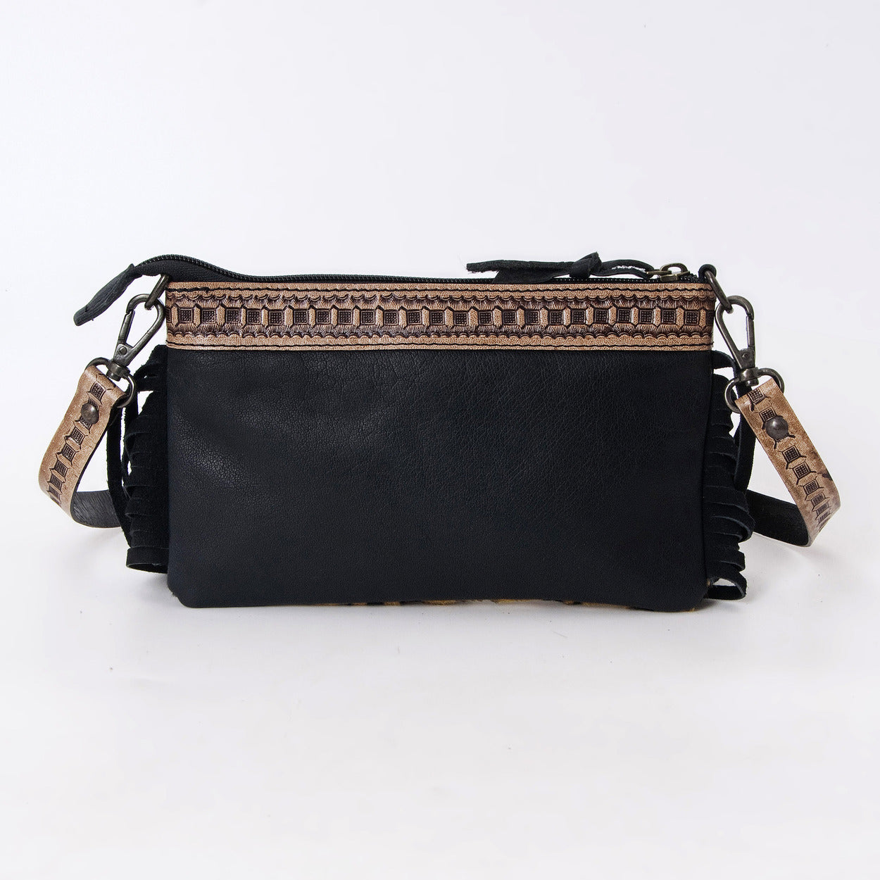 Shiny Jaguar Pouch Bag