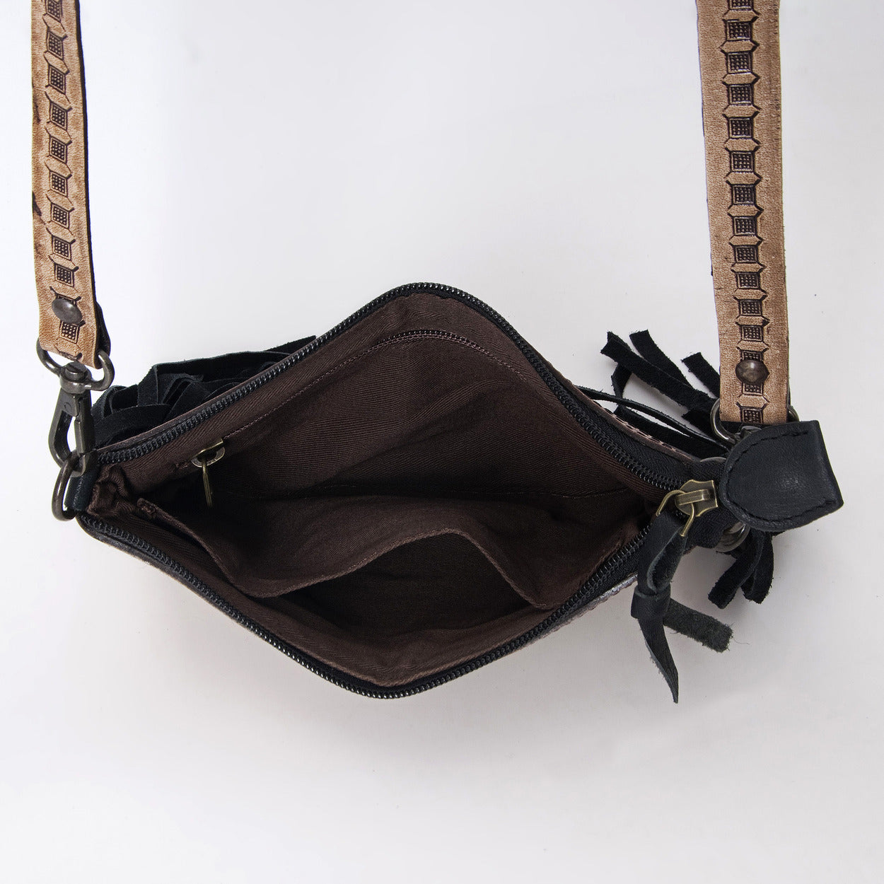 Shiny Jaguar Pouch Bag