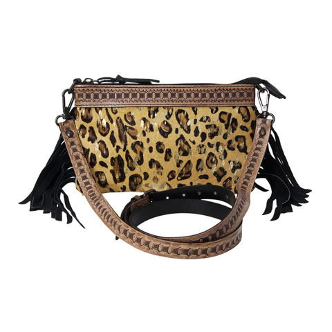Shiny Jaguar Pouch Bag