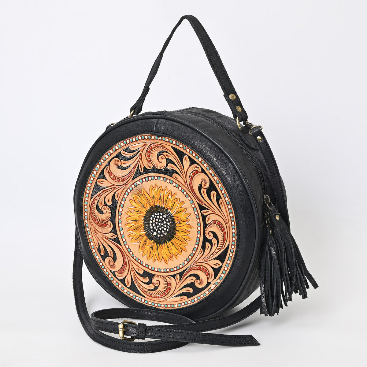 Castle Décor Round Bag