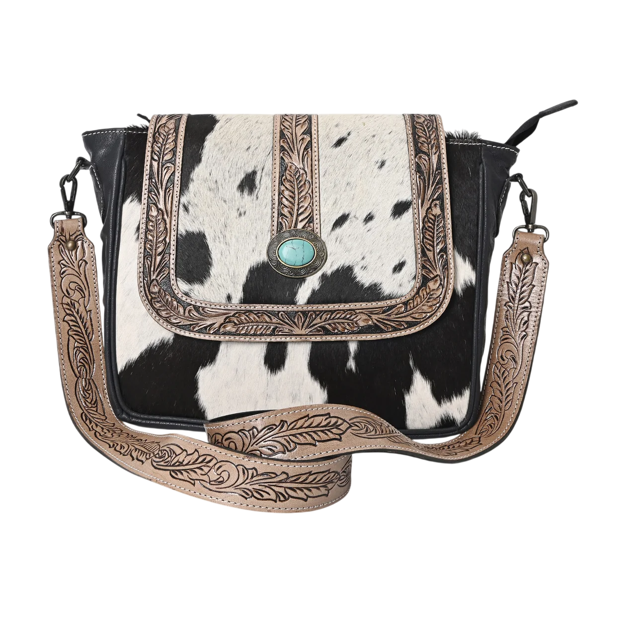 Accent Waves Hand Tooled Bag
