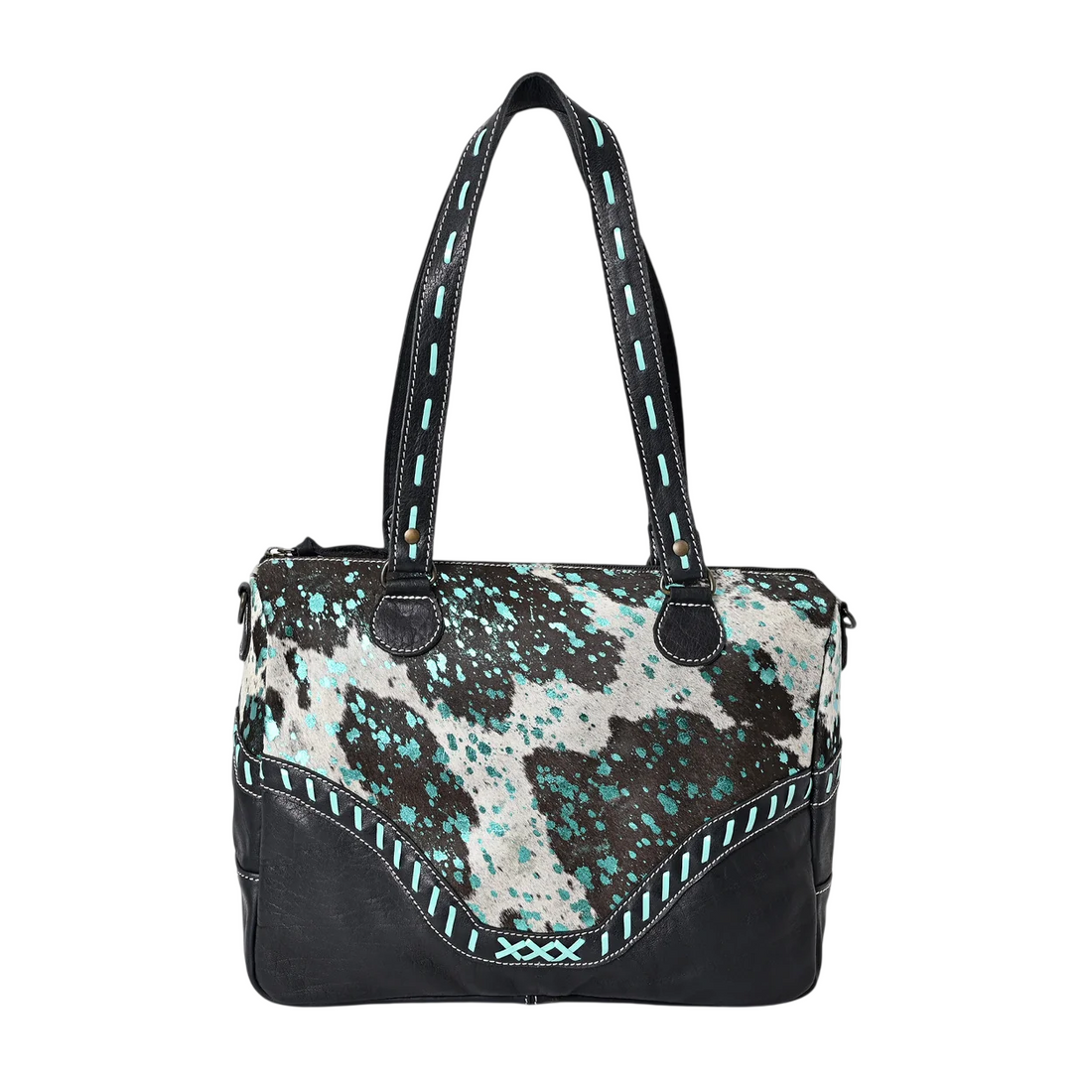 Turquoise Sprinkle Messenger Bag