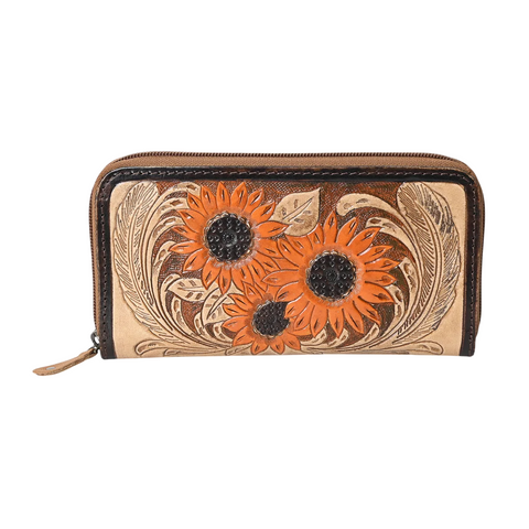 Go To Gear Sunflower Tooled Wallet