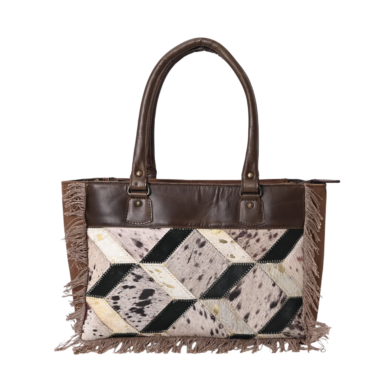 Washed Diamond Patch Bag