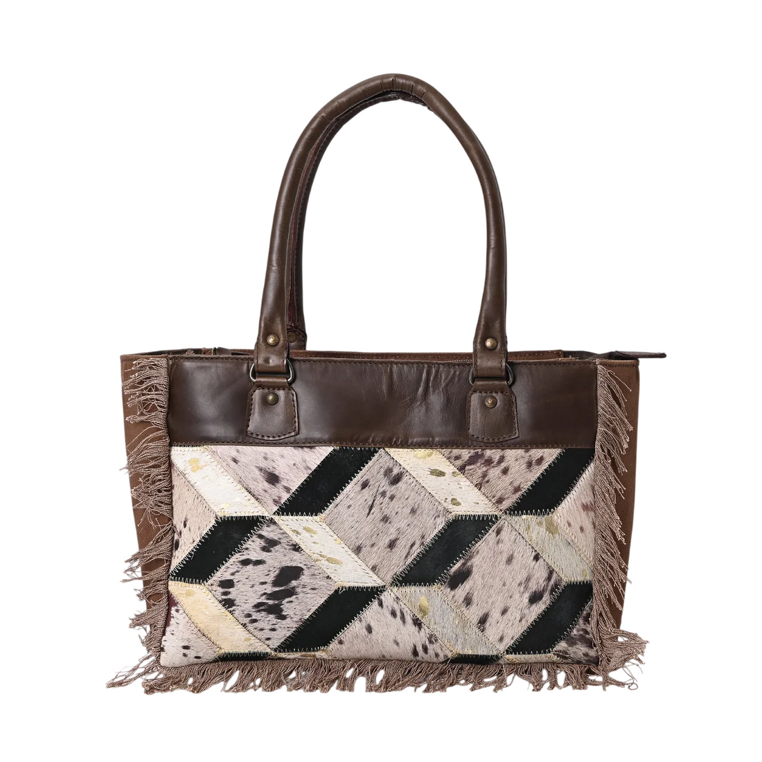 Washed Diamond Patch Bag