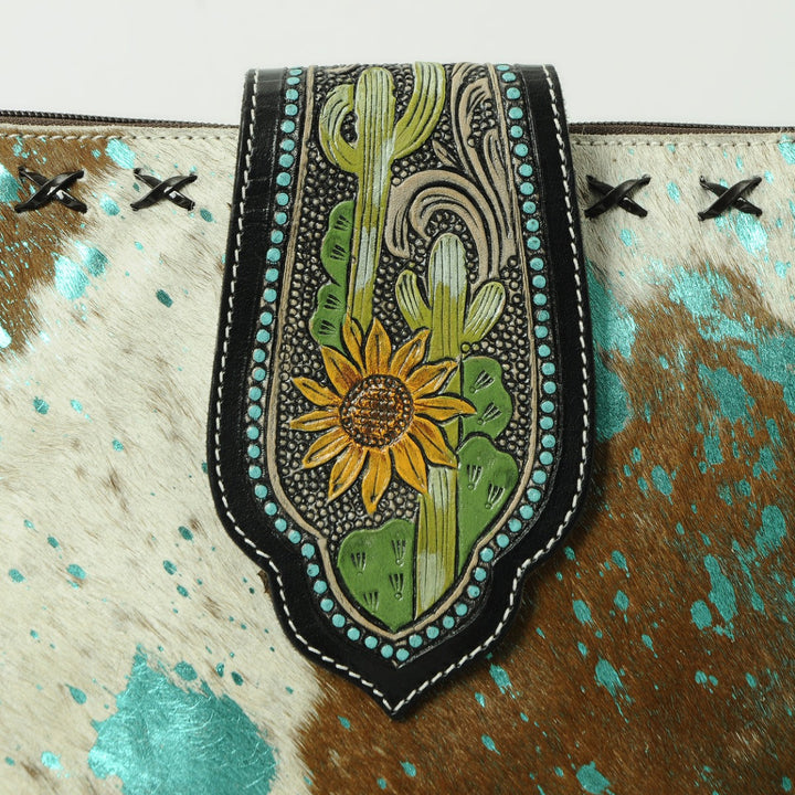 Hazel Blue Crossbody Fringe Bag