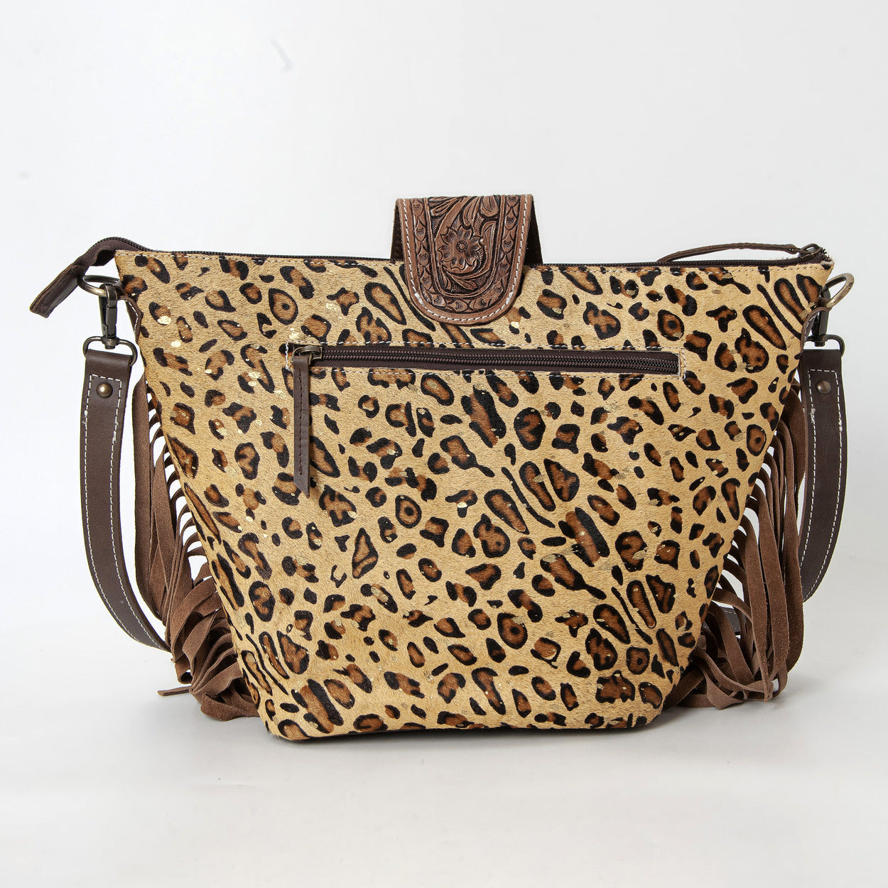 Hazel Safari Crossbody Fringe Bag