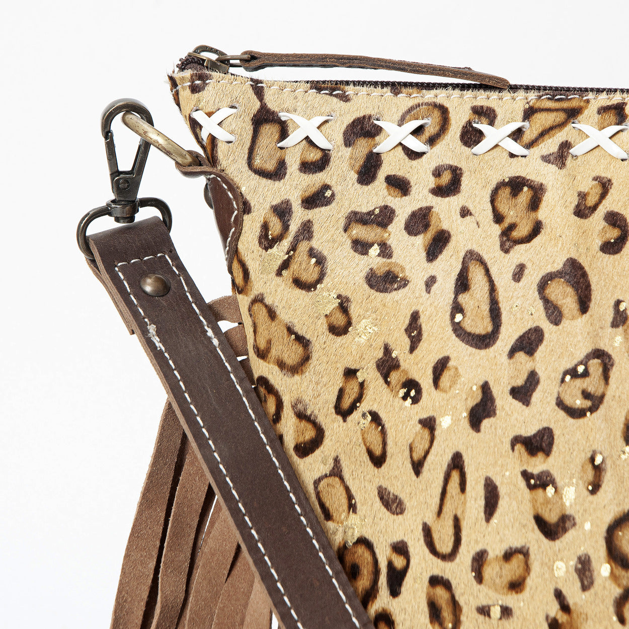 Hazel Safari Crossbody Fringe Bag