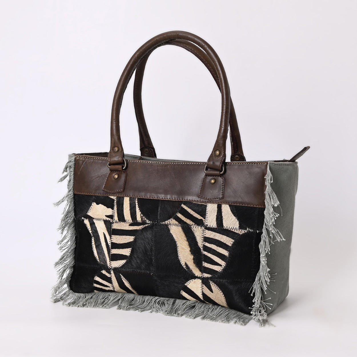 Prism Zebra Canvas Bag