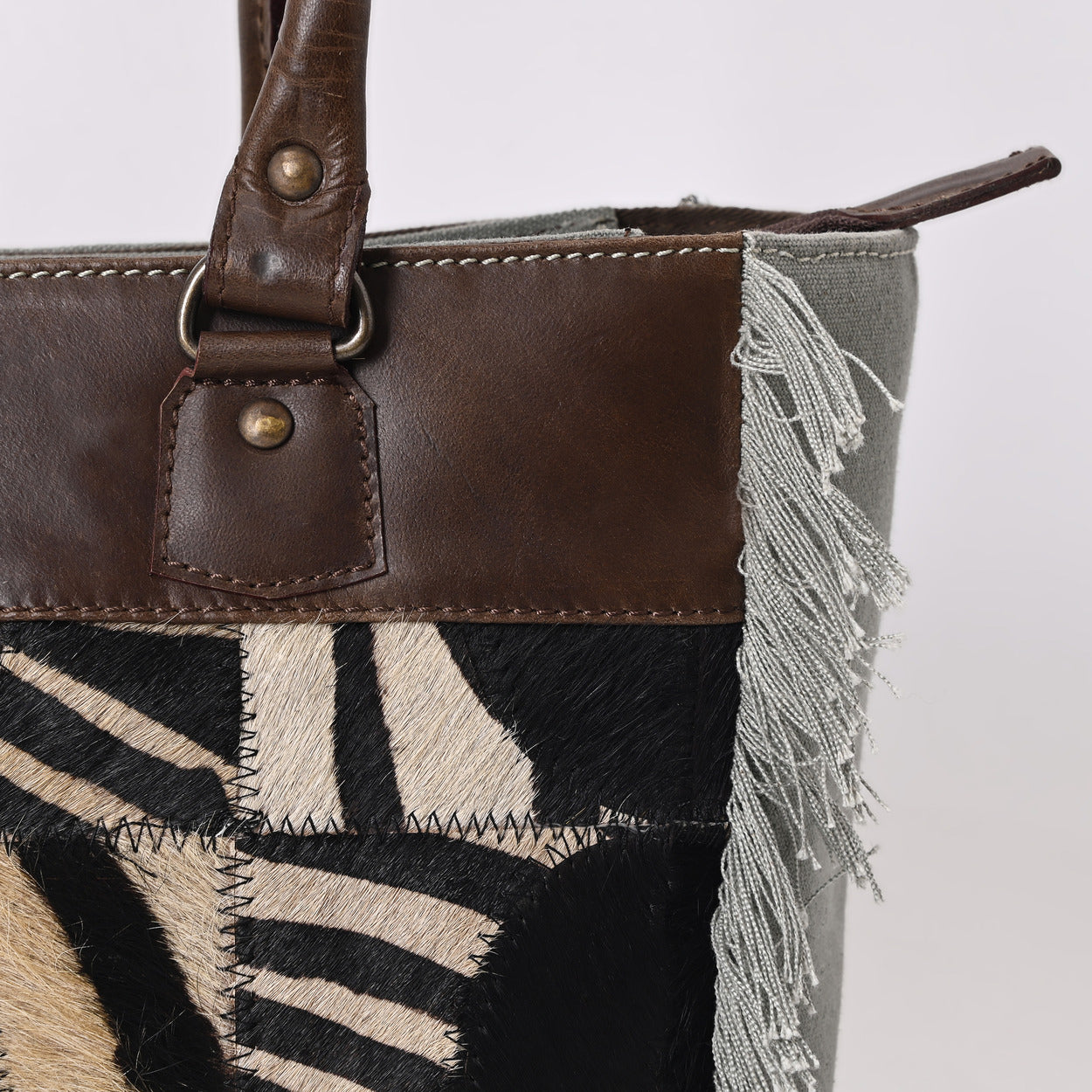 Prism Zebra Canvas Bag