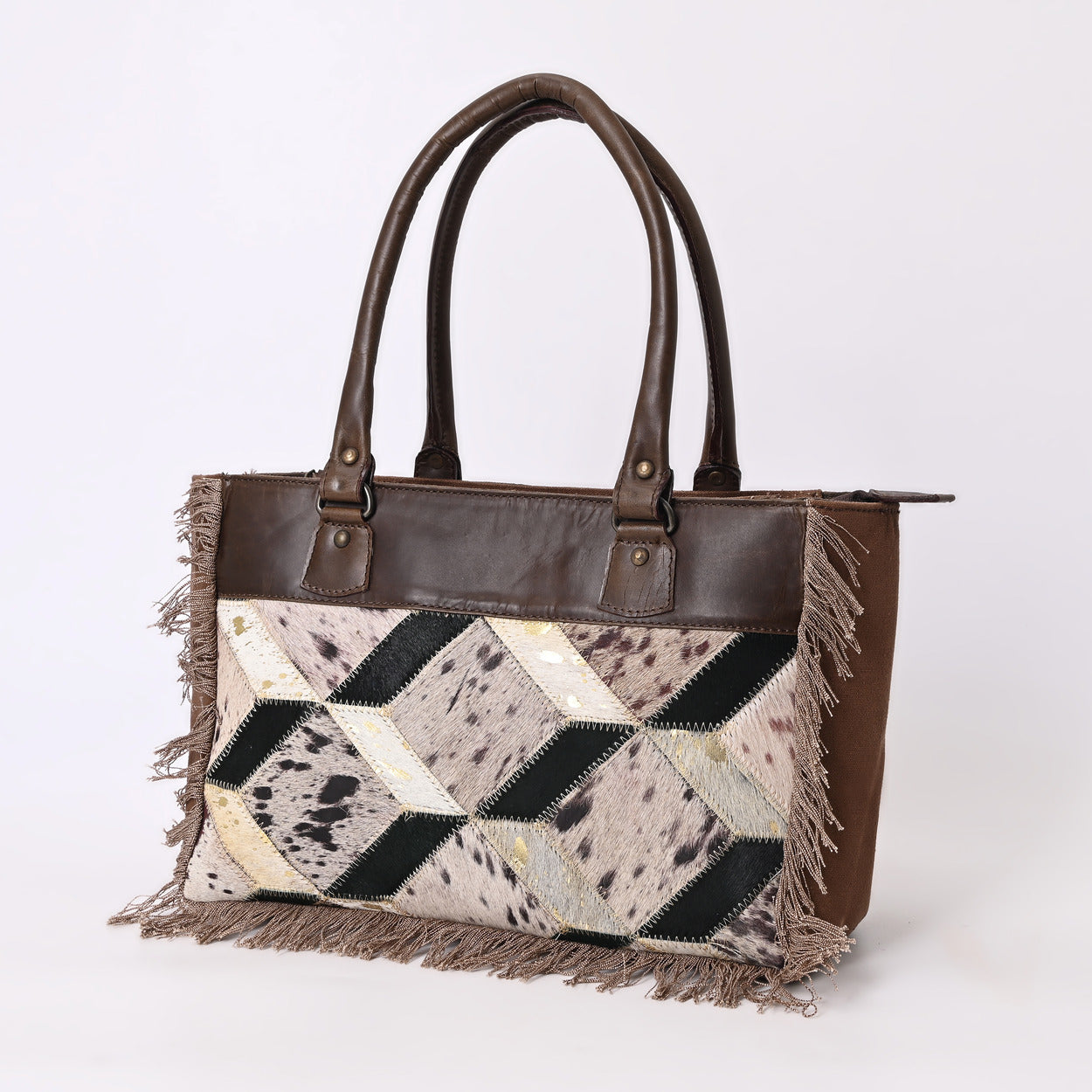 Washed Diamond Patch Bag