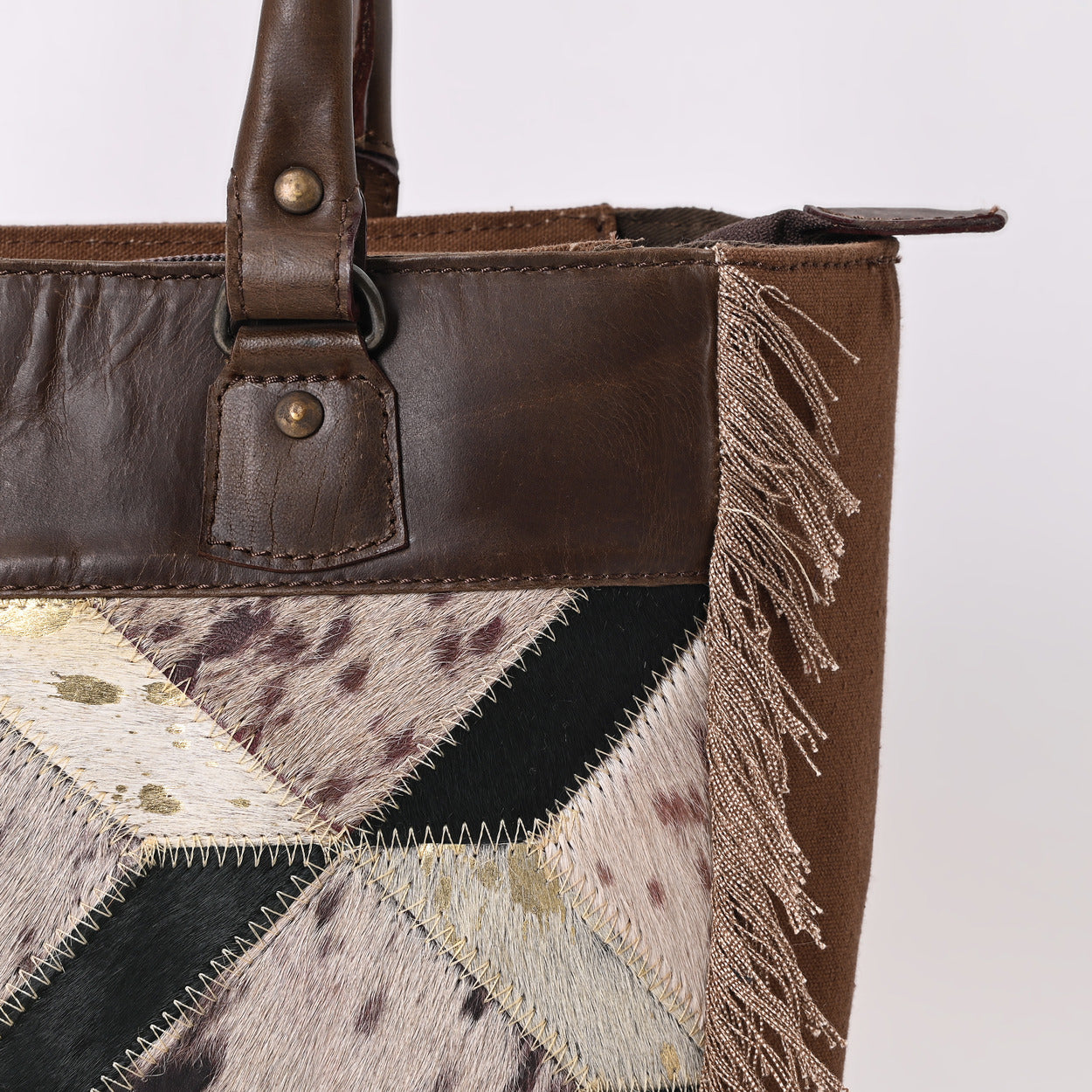 Washed Diamond Patch Bag