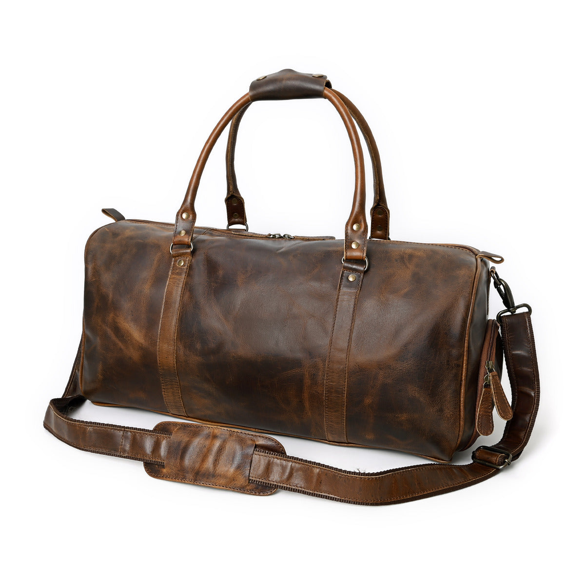 Calmra Hunter Leather Messenger Bag