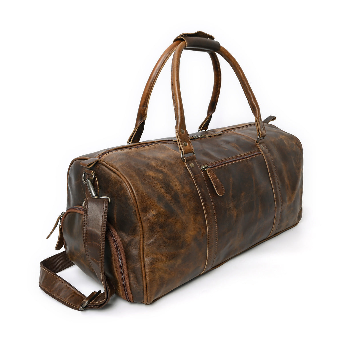 Calmra Hunter Leather Messenger Bag