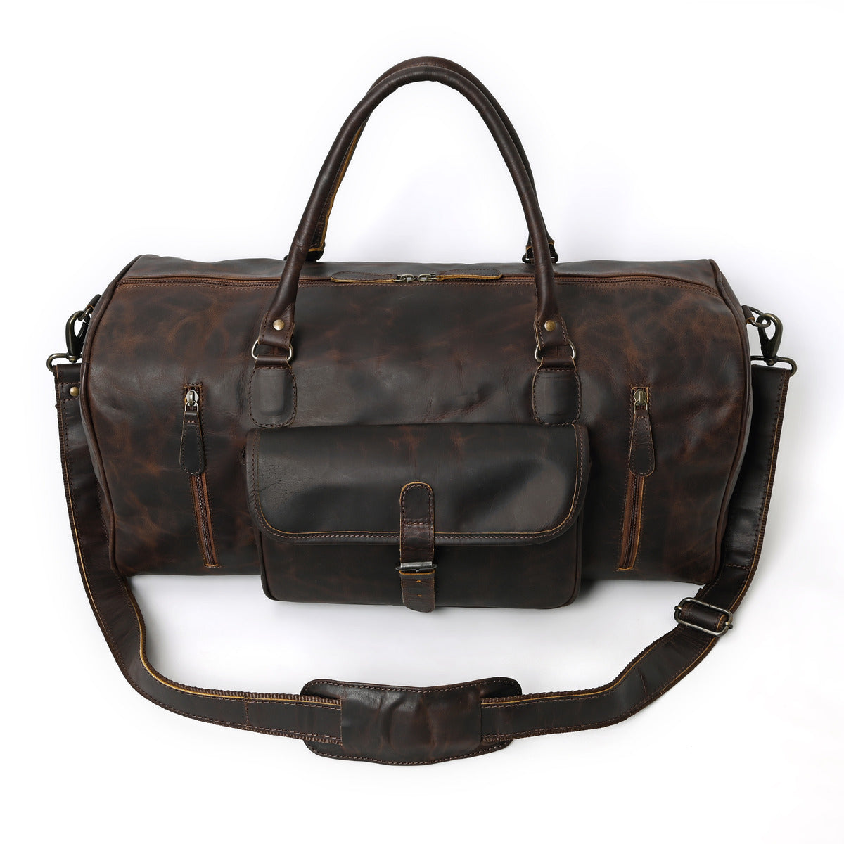 Rusty Hunter Leather Messenger Bag