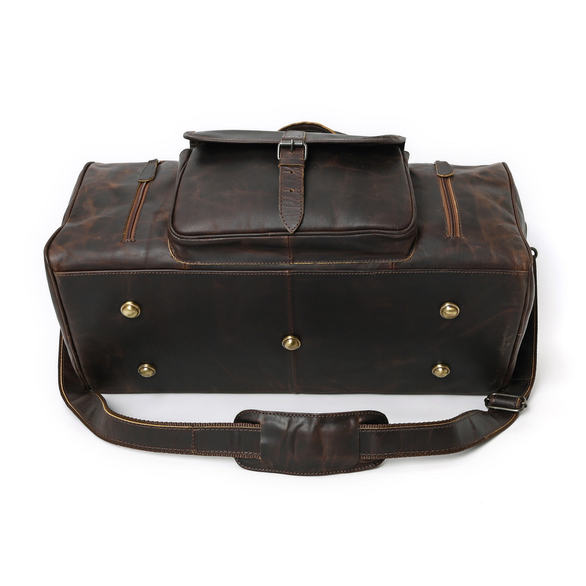 Rusty Hunter Leather Messenger Bag