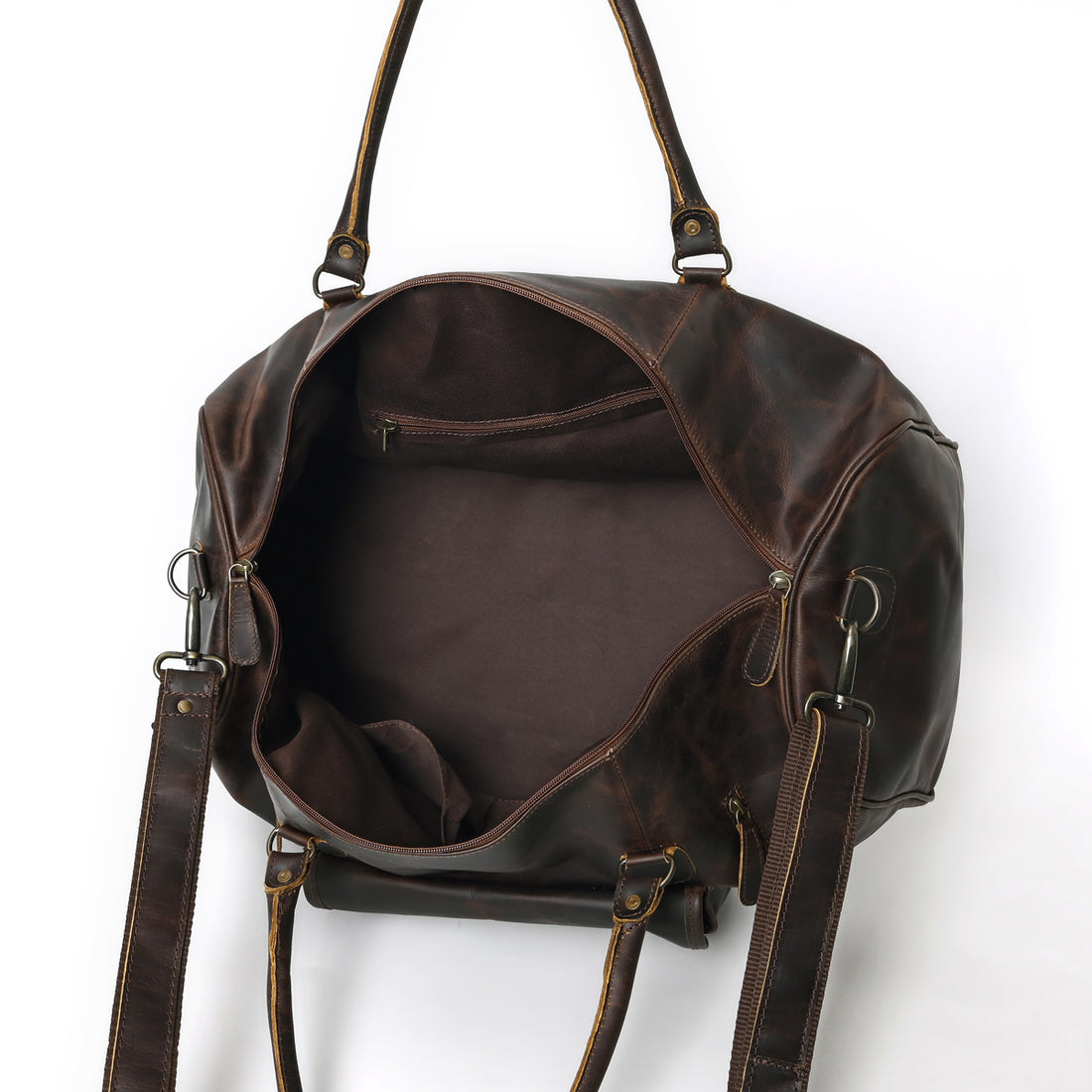 Rusty Hunter Leather Messenger Bag