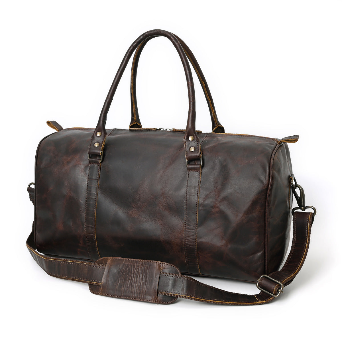Rusty Hunter Leather Messenger Bag