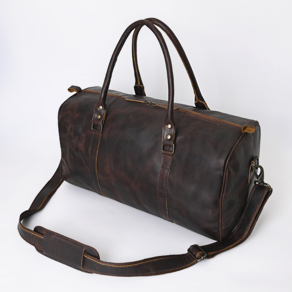 Rusty Hunter Leather Messenger Bag