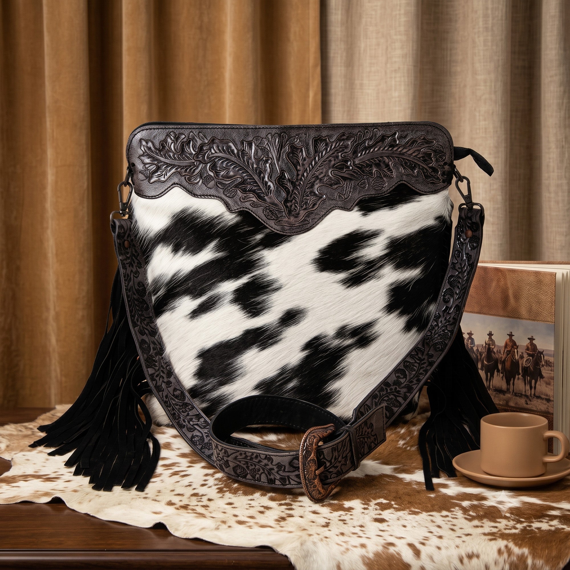 Amanda Tooled Crossbody Bag