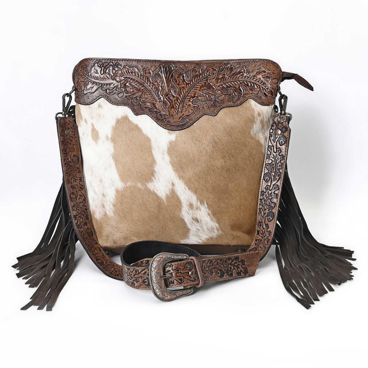 Amanda Tooled Crossbody Bag
