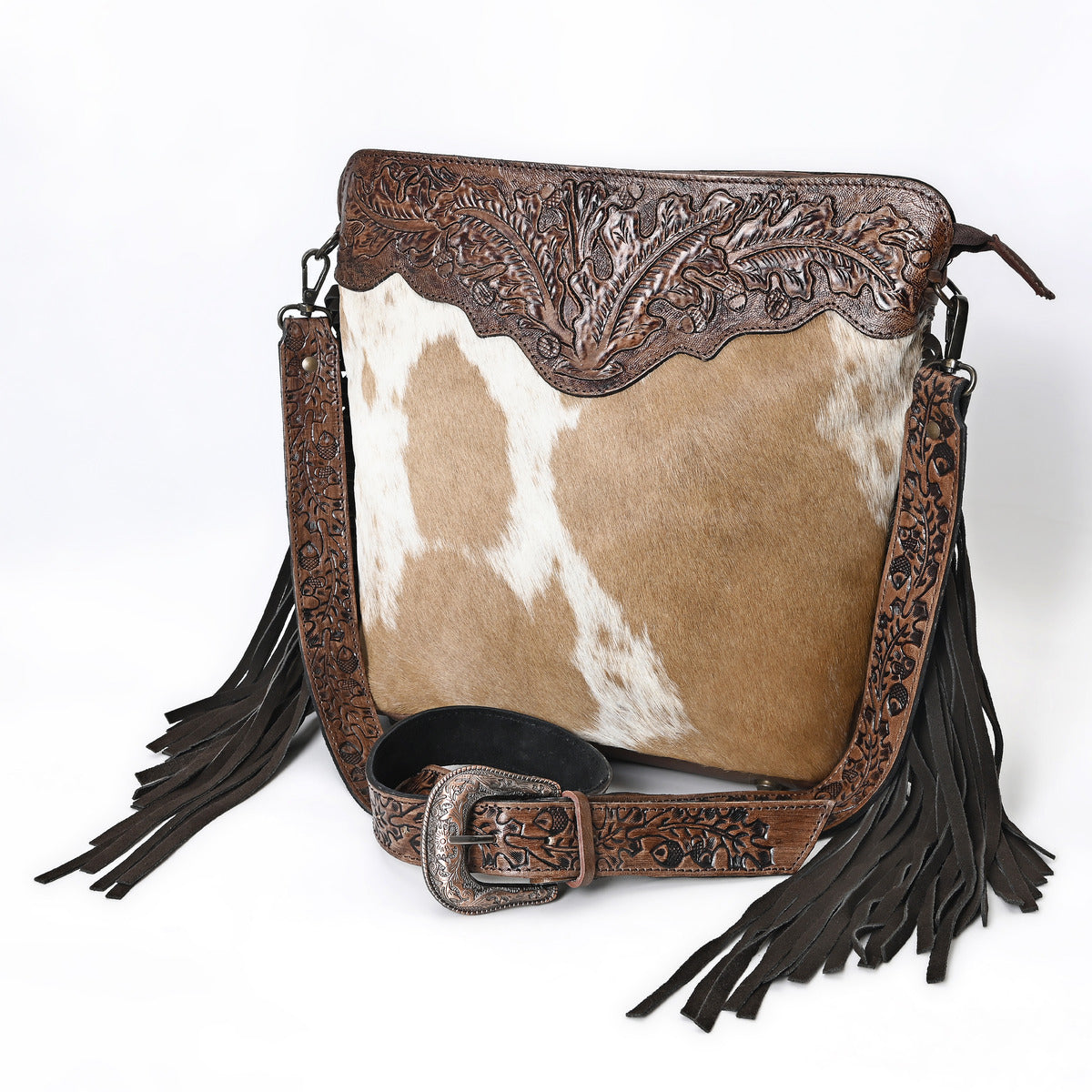 Amanda Tooled Crossbody Bag
