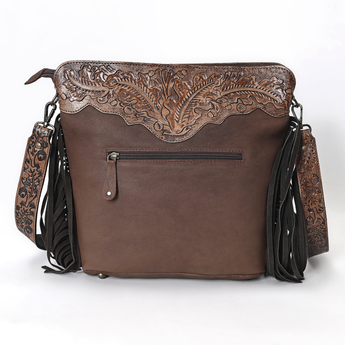 Amanda Tooled Crossbody Bag