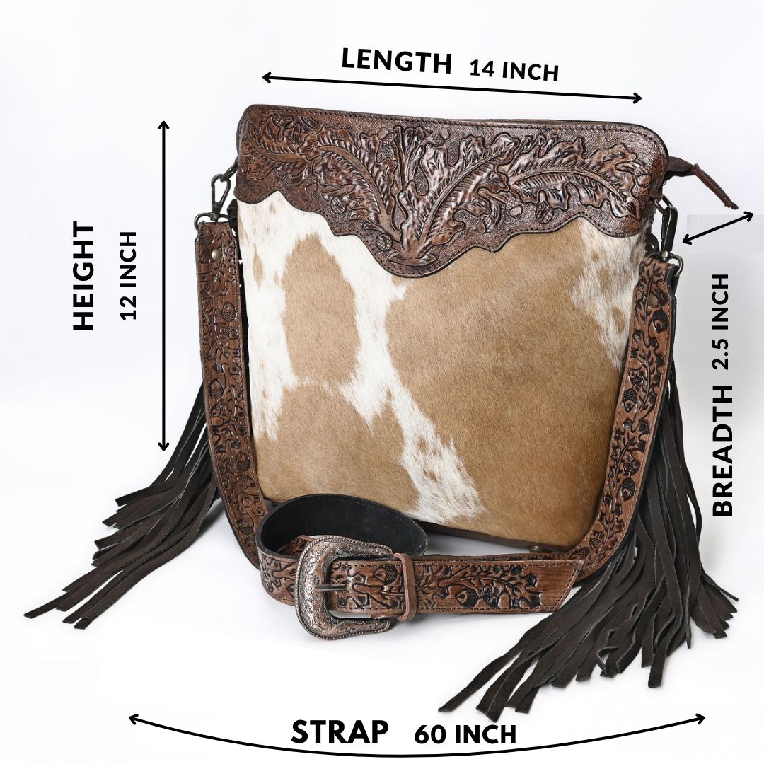 Amanda Tooled Crossbody Bag