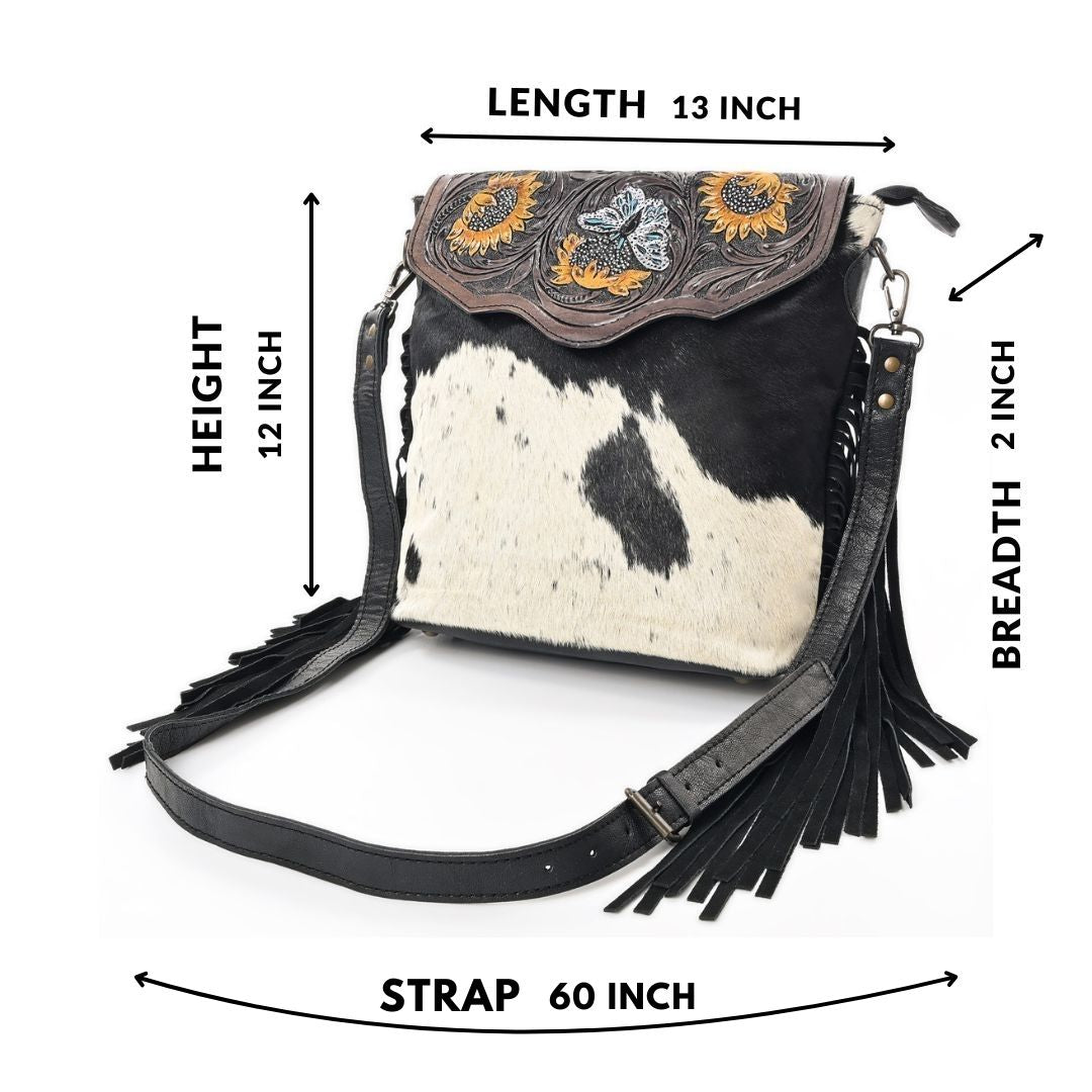 Butterfly Nectar Tooled Bag