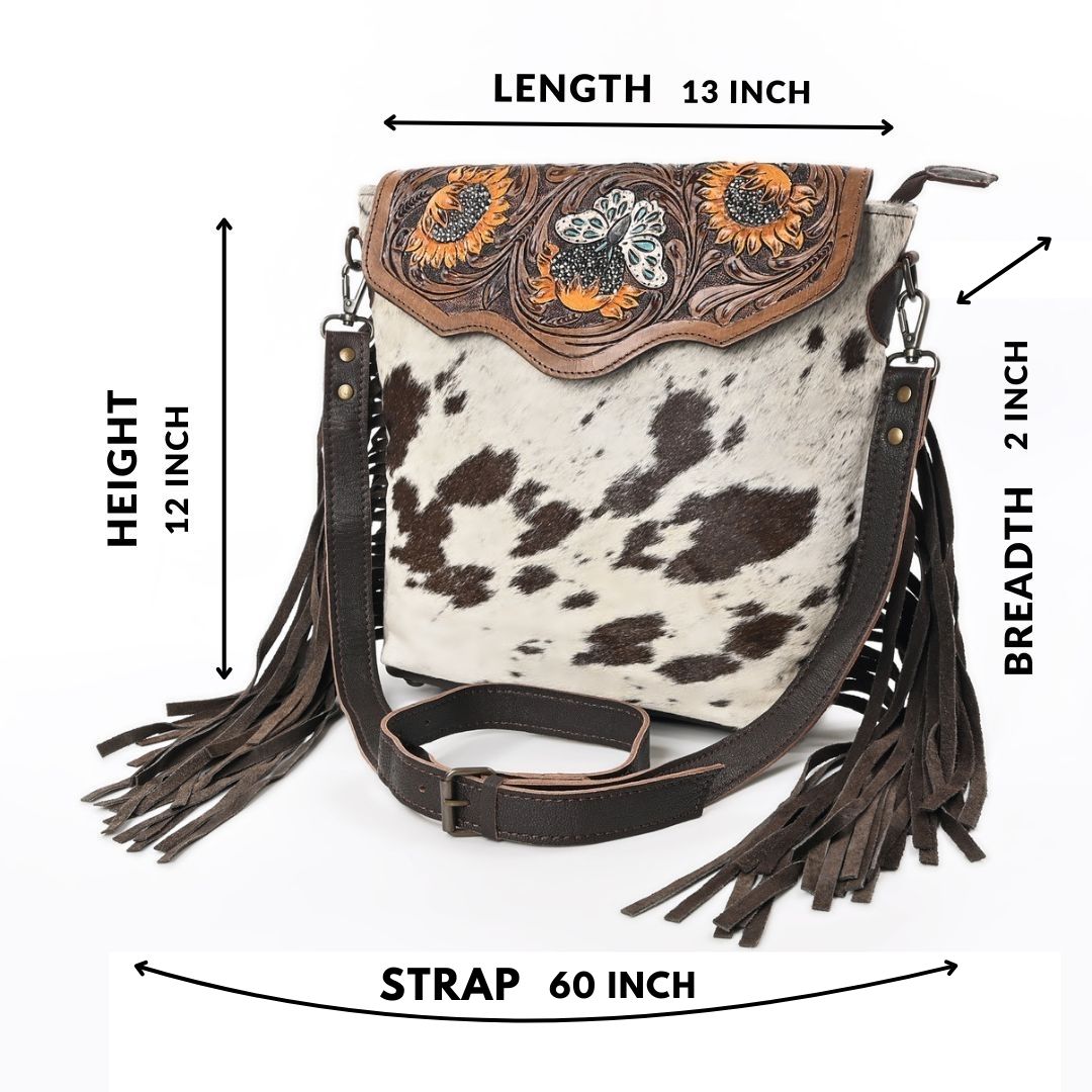 Butterfly Nectar Tooled Bag