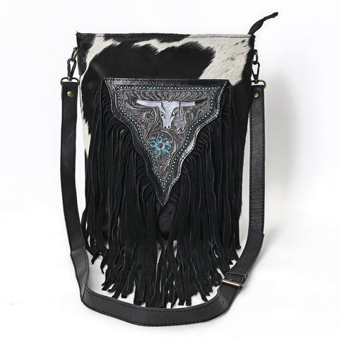 Texas Longhorn Fringe Bag