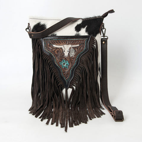 Texas Longhorn Fringe Bag