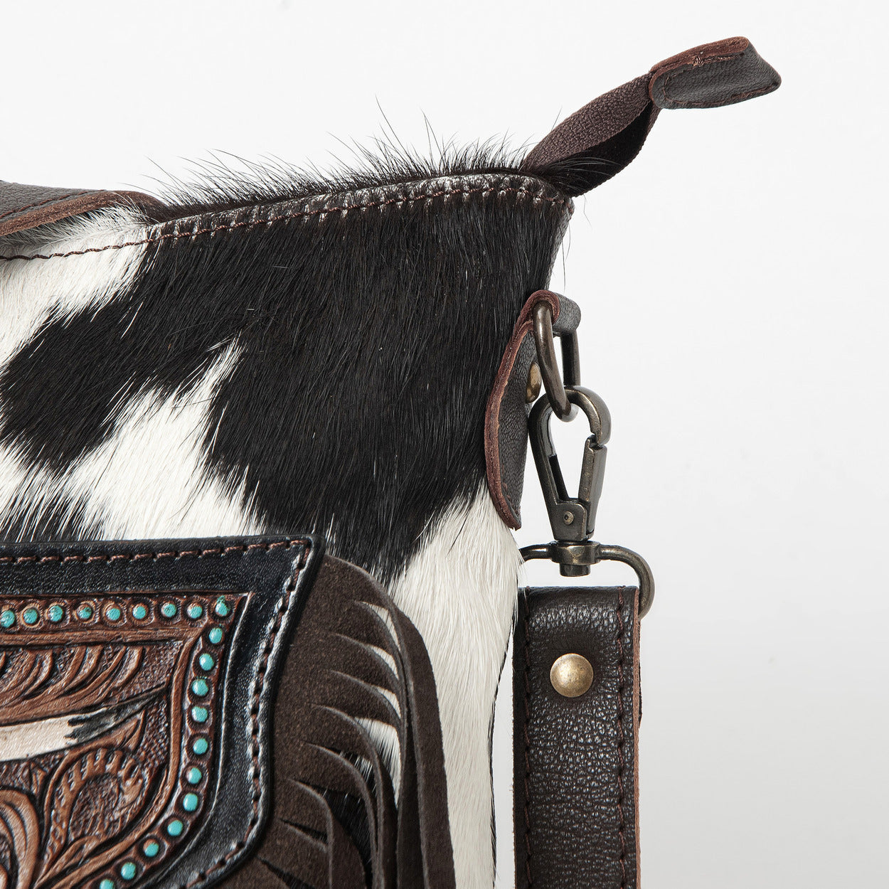 Texas Longhorn Fringe Bag
