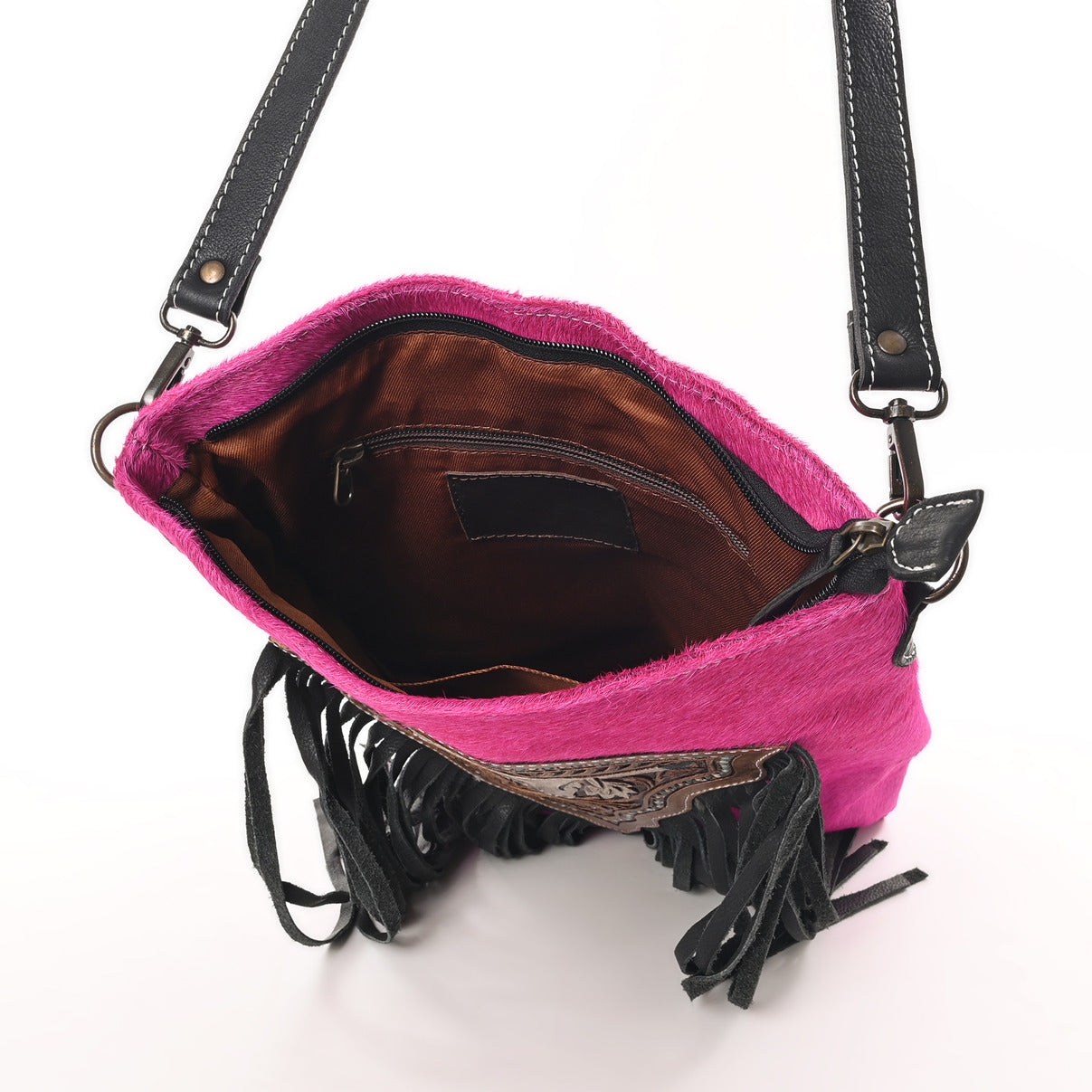 Texas Longhorn Fringe Bag