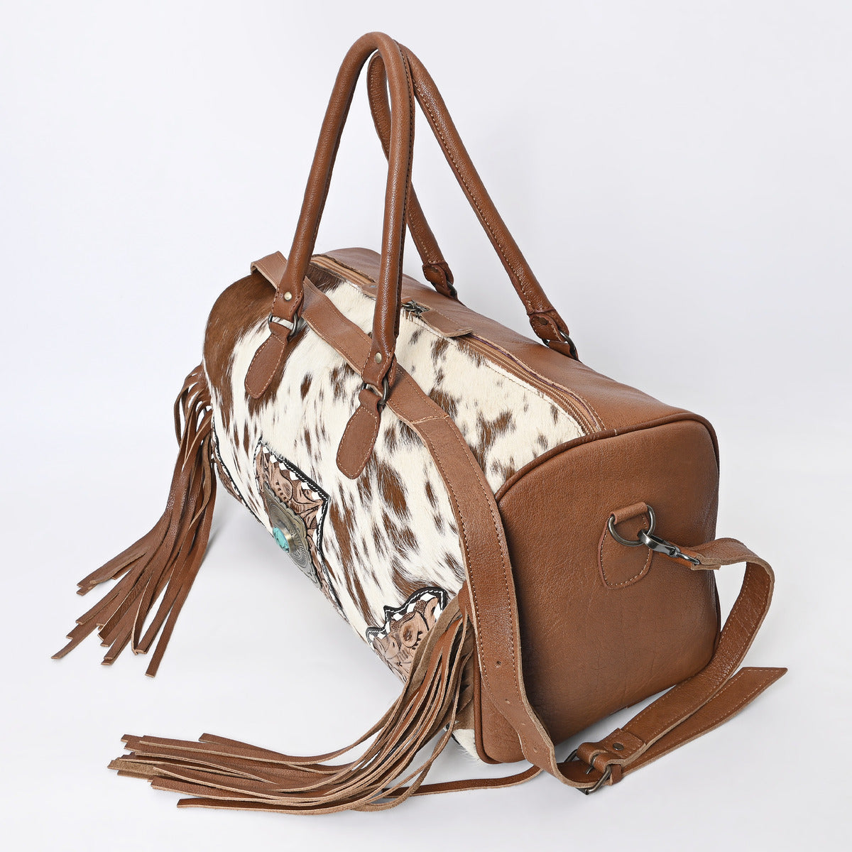 TAN Azetic Concho Duffle