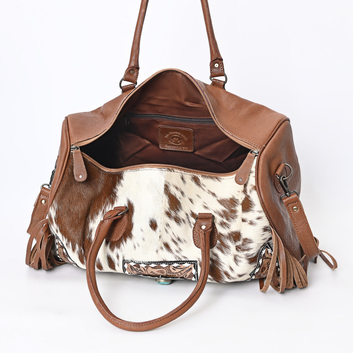 TAN Azetic Concho Duffle