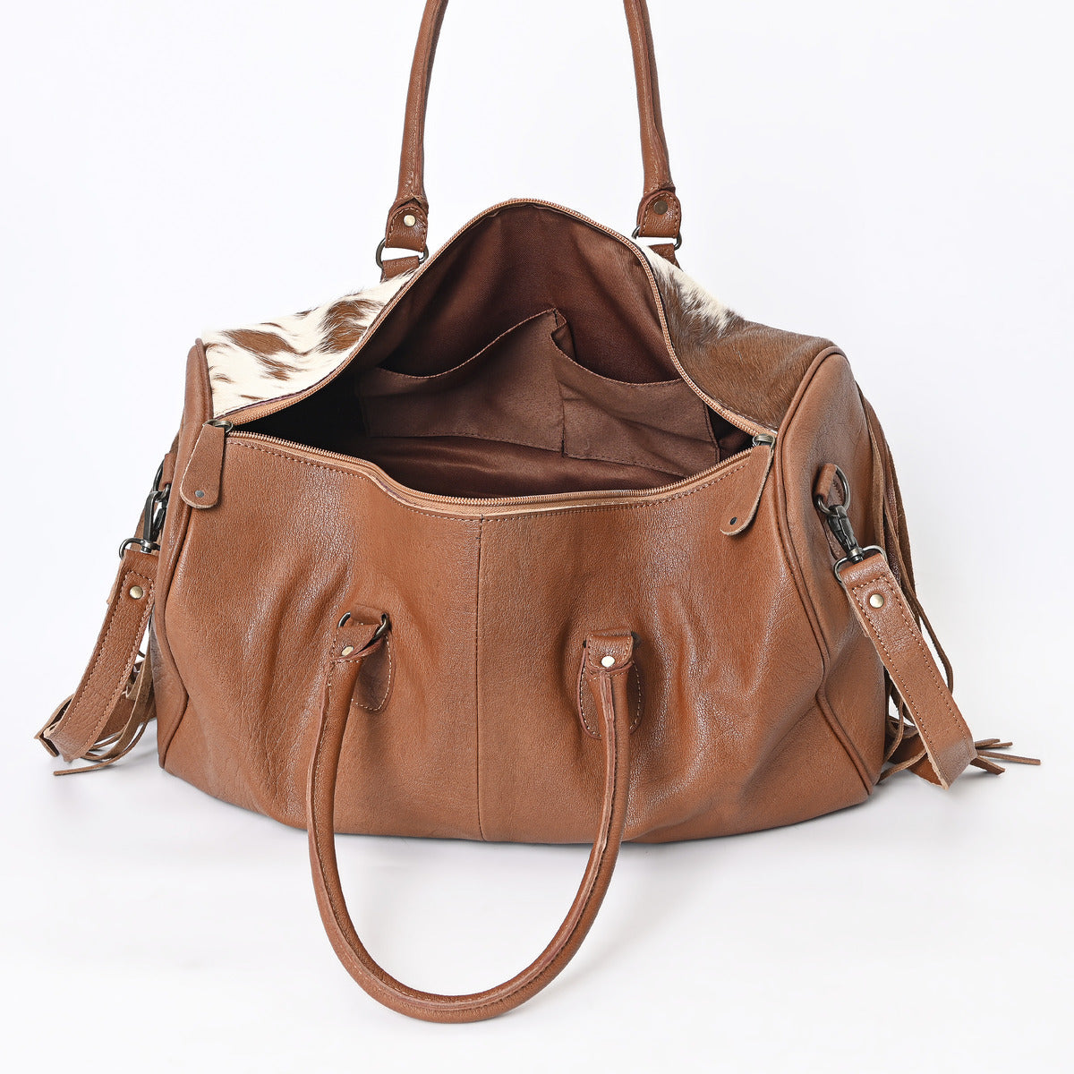 TAN Azetic Concho Duffle