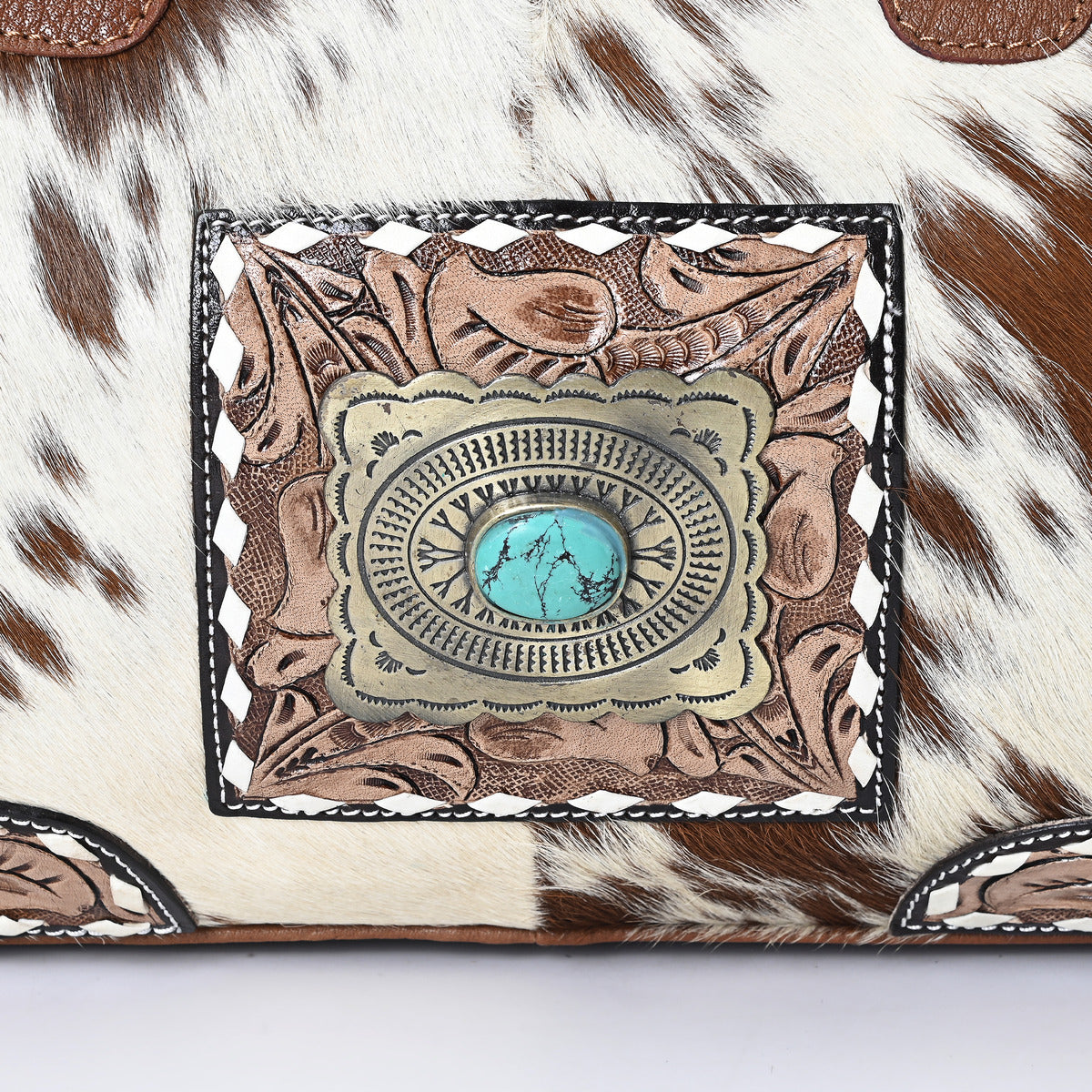 TAN Azetic Concho Duffle