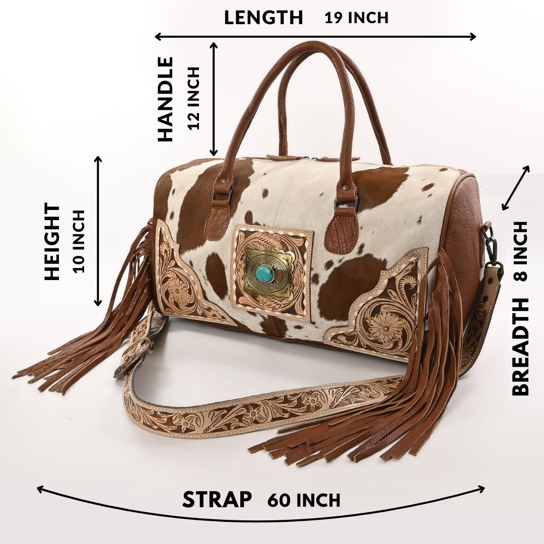 TAN Azetic Concho Duffle